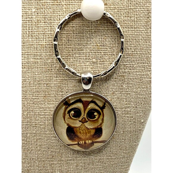 Owl Cosmetic Bag, Key Chain, Necklace Bundle - Picture 6 of 8